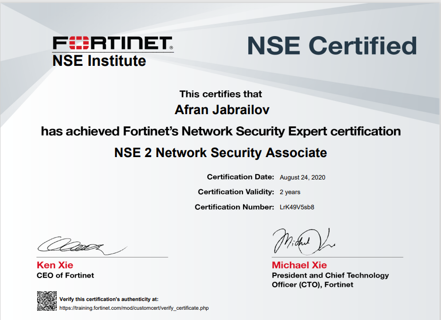 NSE Certified